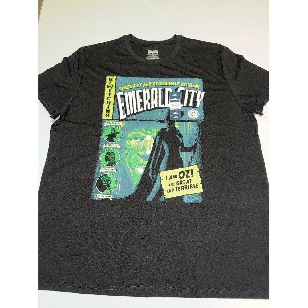 Wicked Men T-Shirt 3XL Emerald City Black Graphic Movie Musical OZ Official NWT
